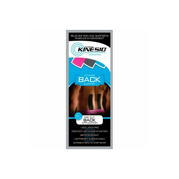 Kinesio Pre-Cut Kinesiology Tape, Back, Case of 20